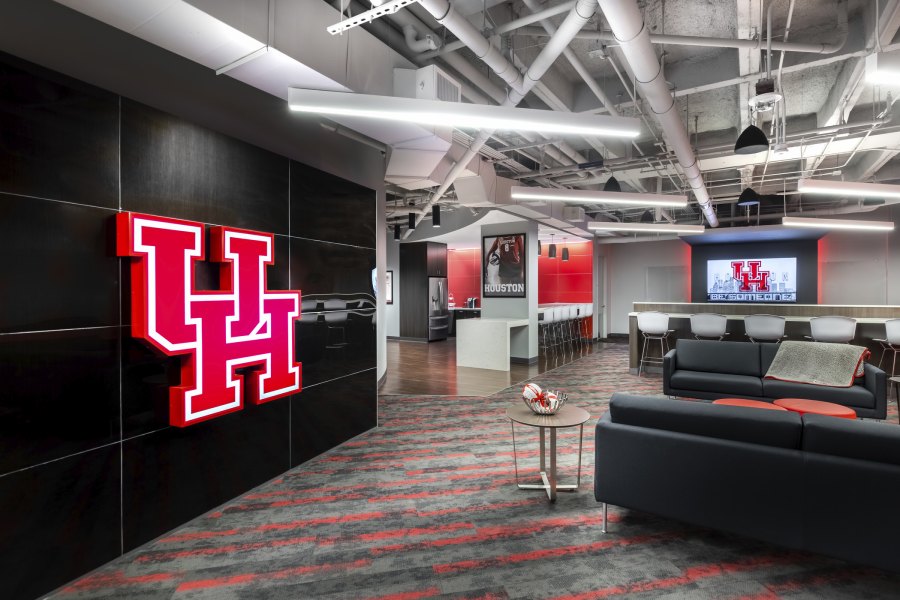 University Of Houston Women s Volleyball Locker Room Lounge PGAL university-of-houston-women-s-volleyball-locker-room-lounge-pgal
