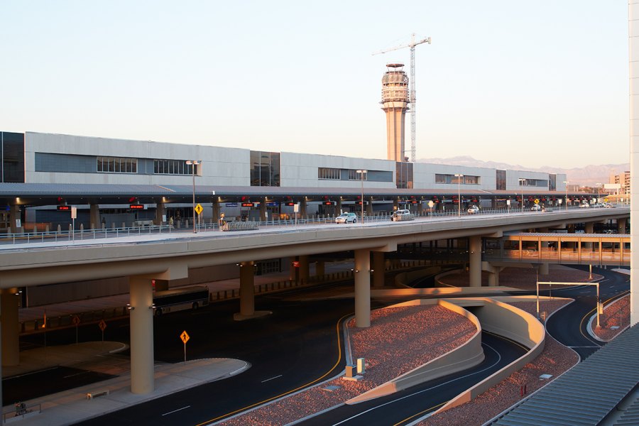 Terminal 3 Departures Level Bridge at Harry Reid International Airport