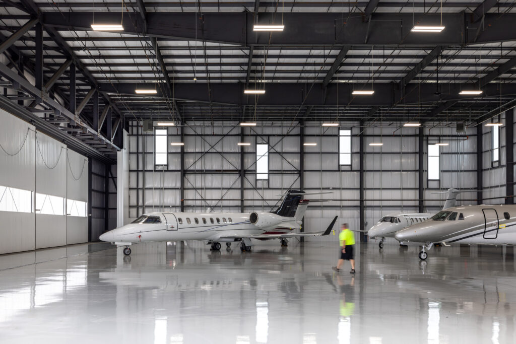 FBO hangar interior