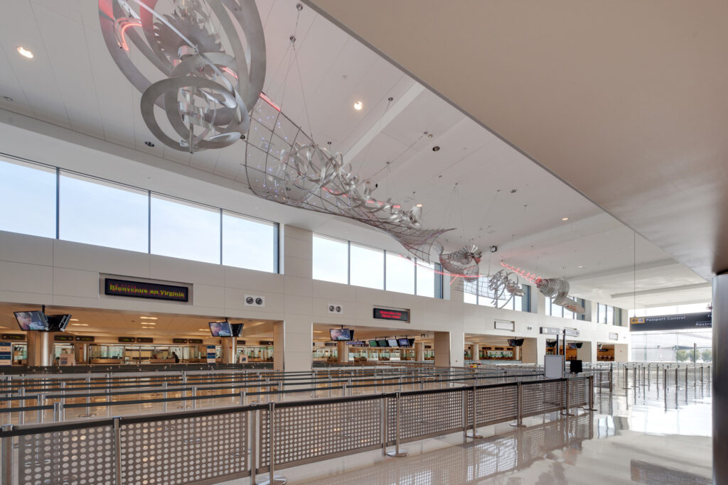 international arrivals hall interior