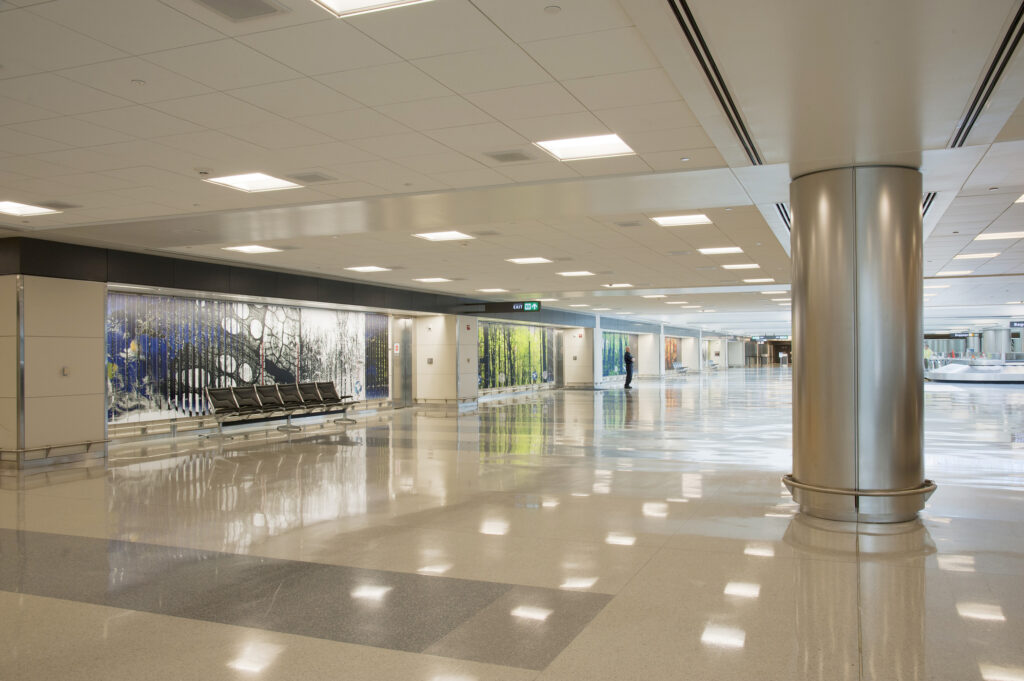 international arrivals hall interior