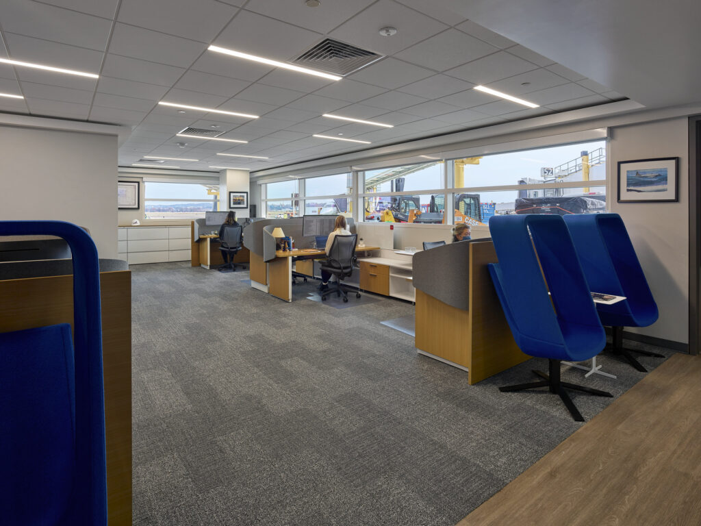 people working in operations room