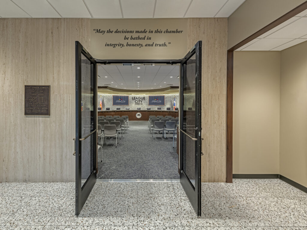 council chambers entrance