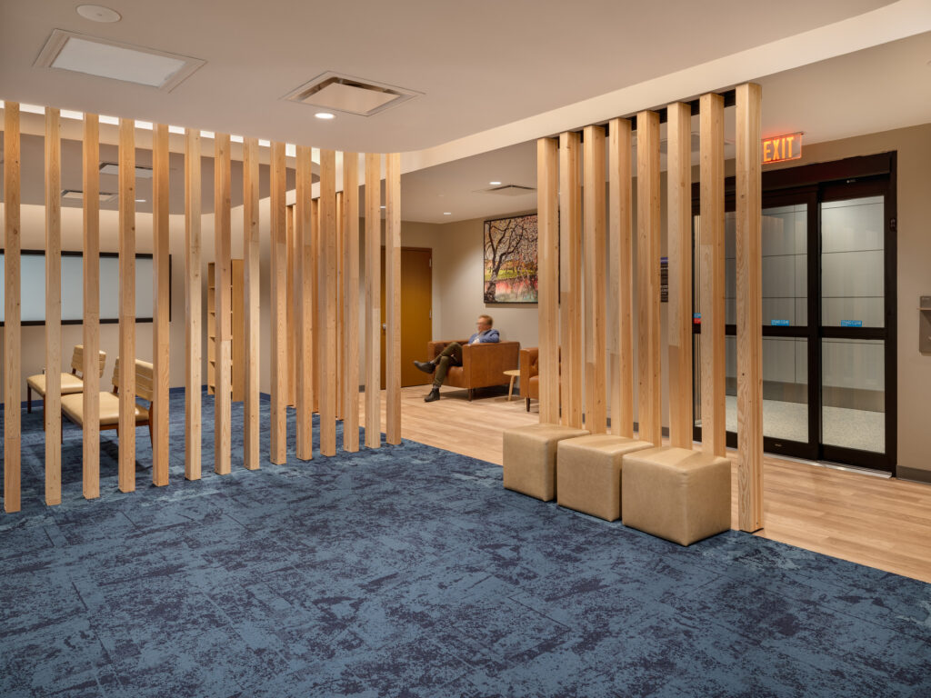 person in interfaith room