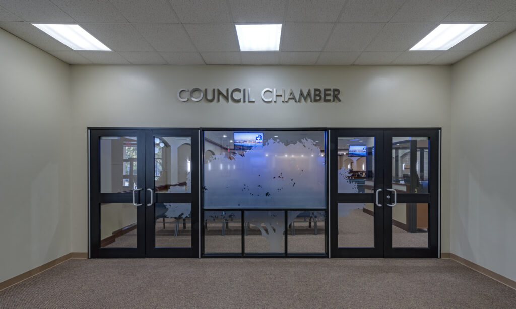 council chamber entrance