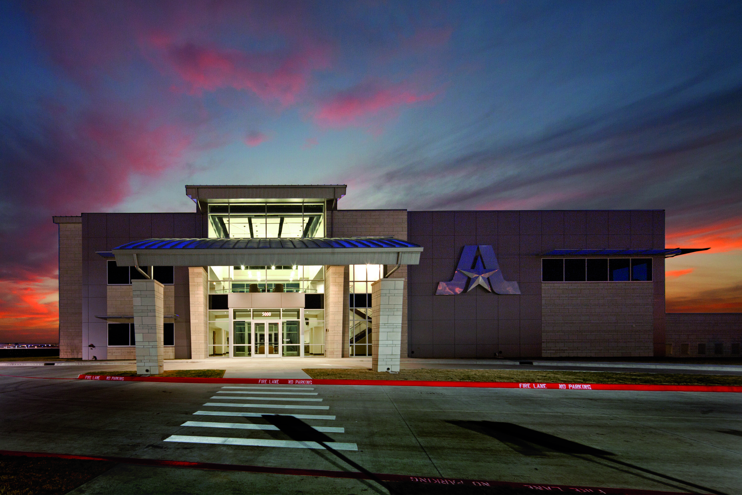 Arlington Municipal Airport terminal exterior