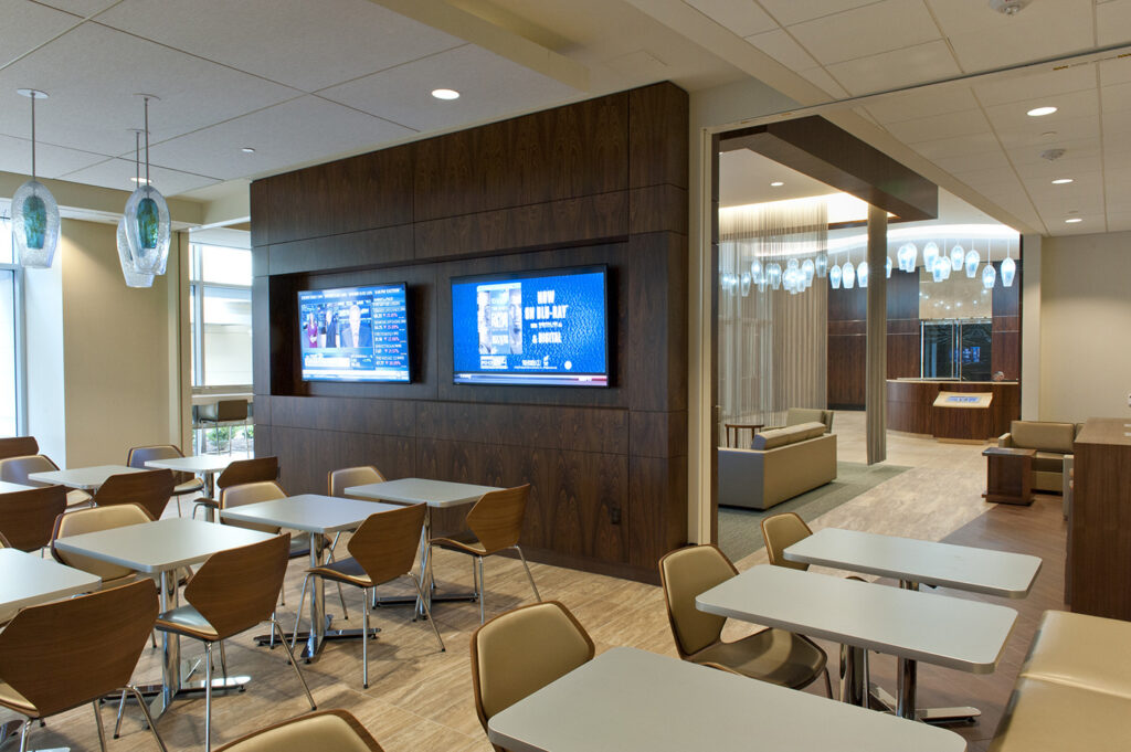 corporate lounge and dining