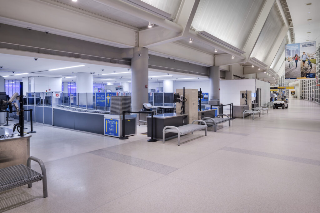 security screening lanes