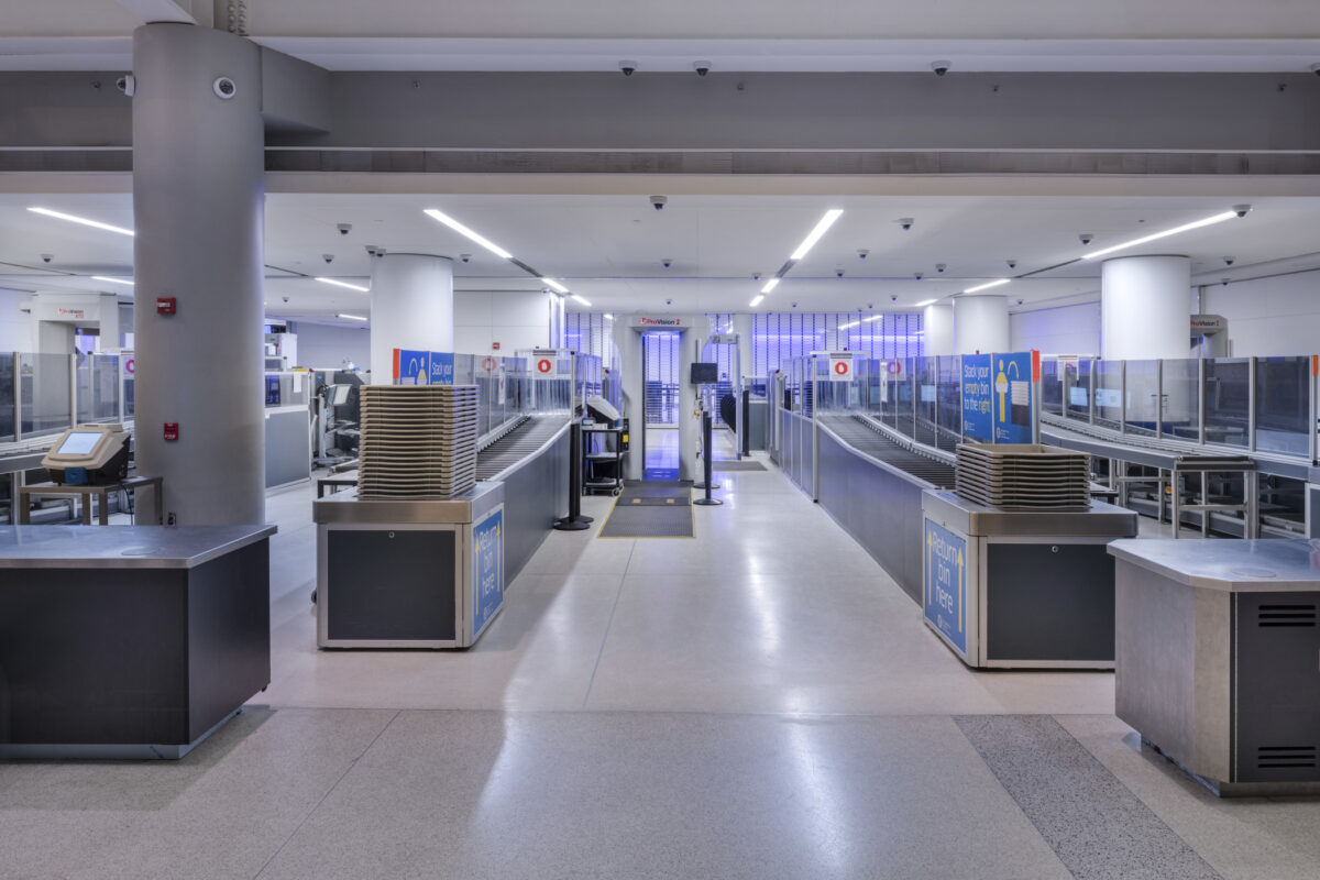 security screening lanes