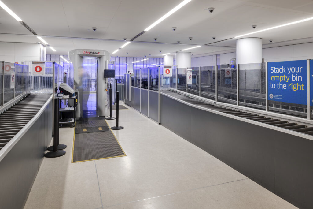 security screening lanes