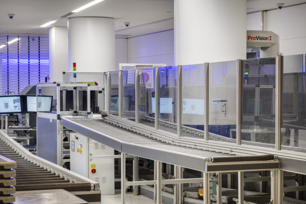 security screening lanes