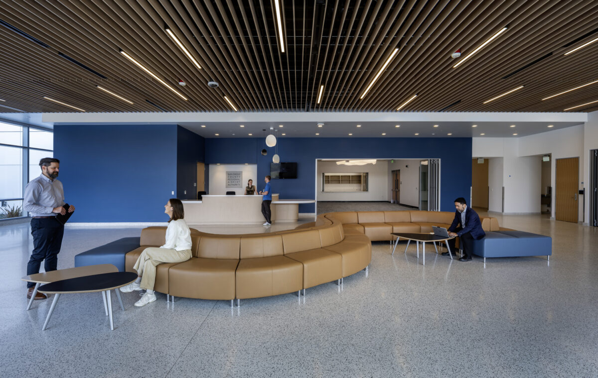 people in seating area