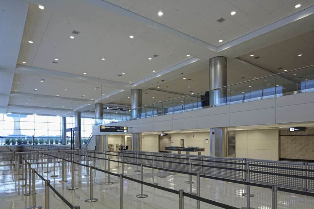 international arrivals hall interior