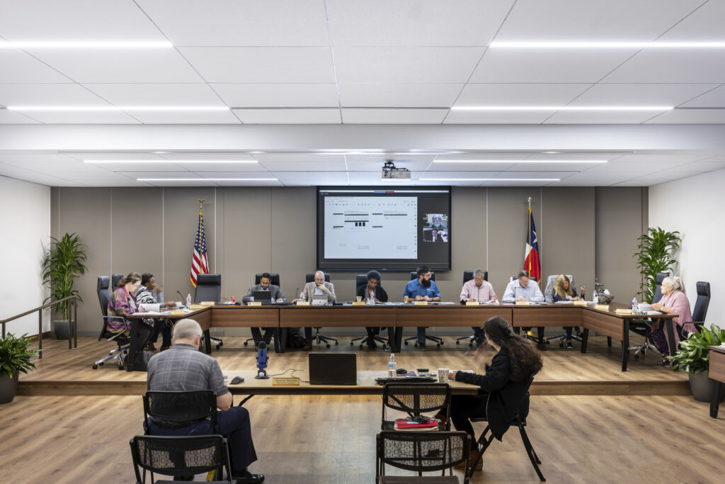 meeting in conference room