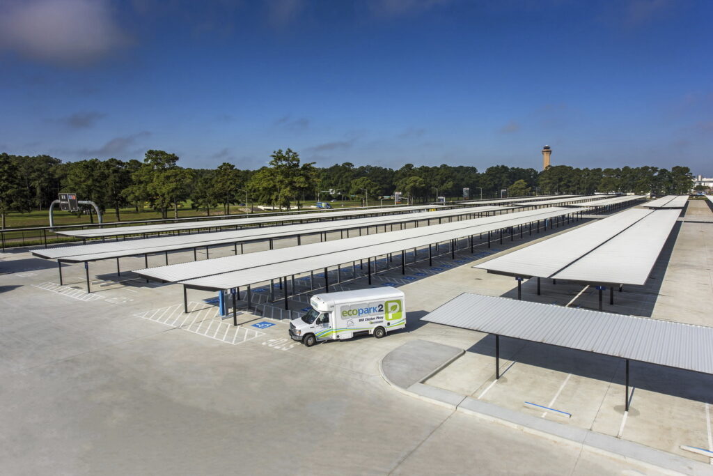 secured parking area