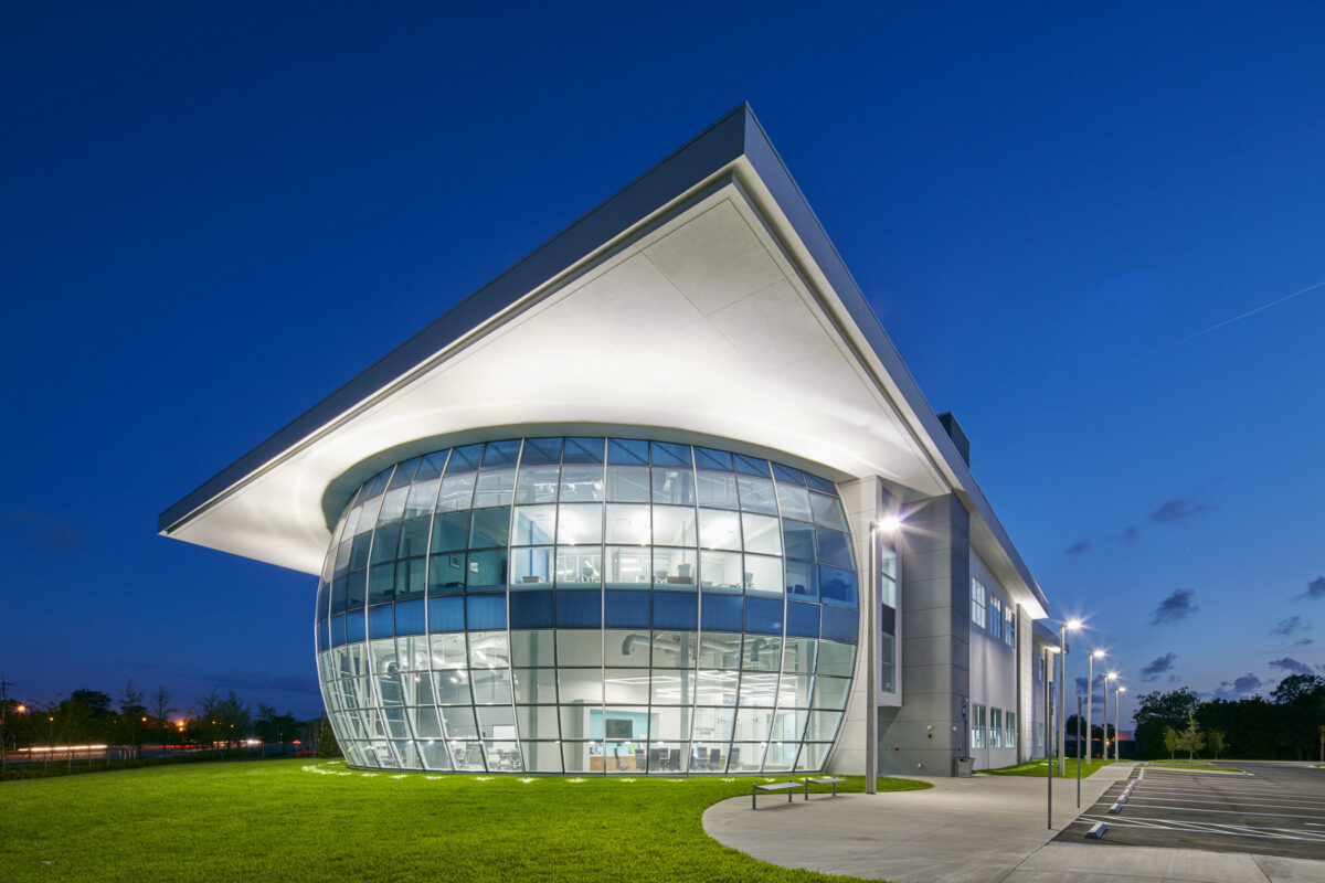 exterior wall of windows