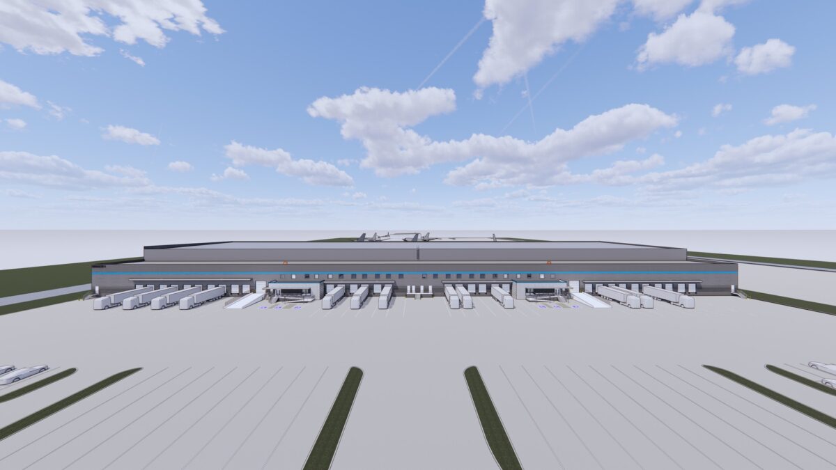 cargo facility rendering