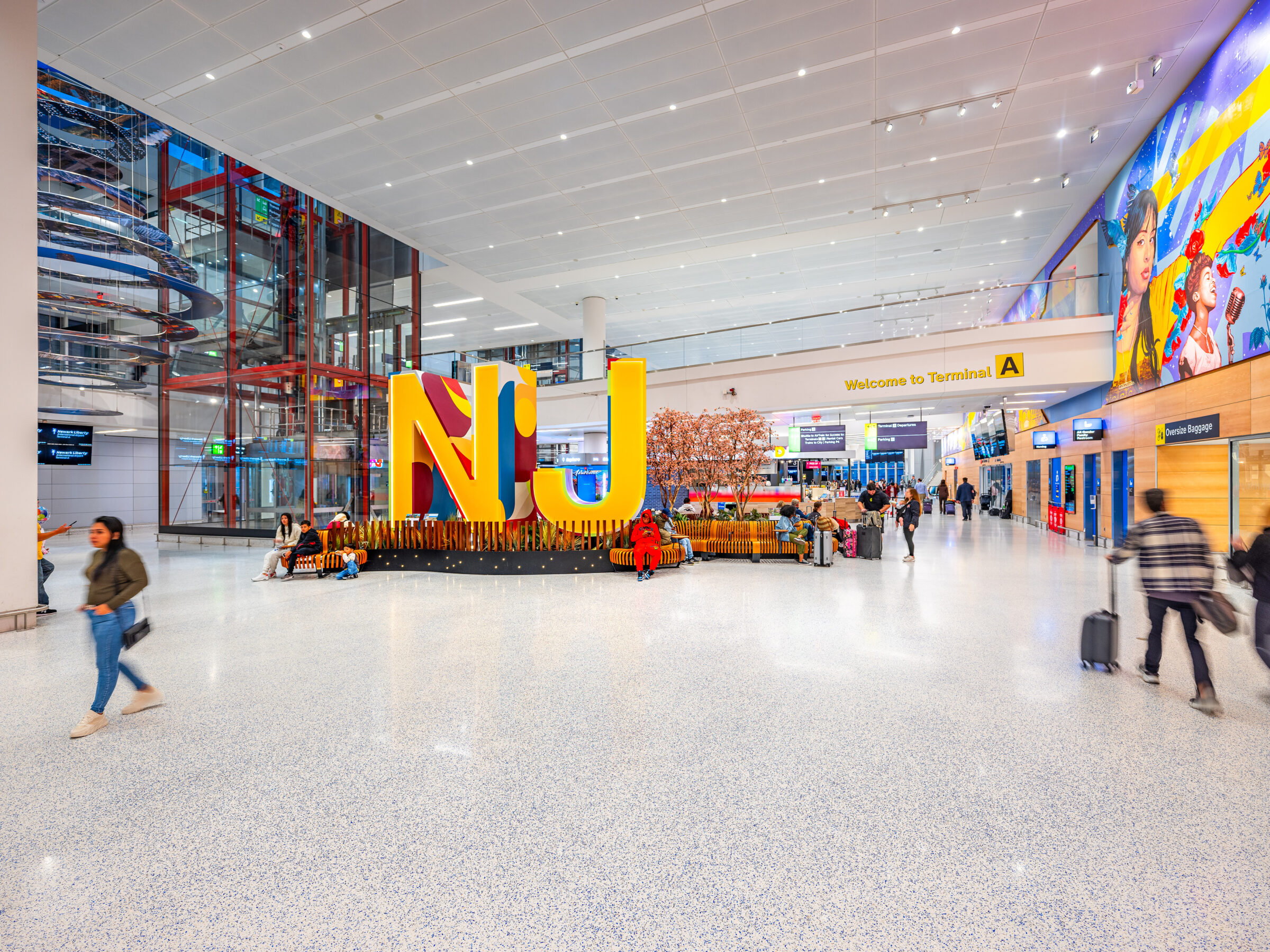 art at terminal entrance