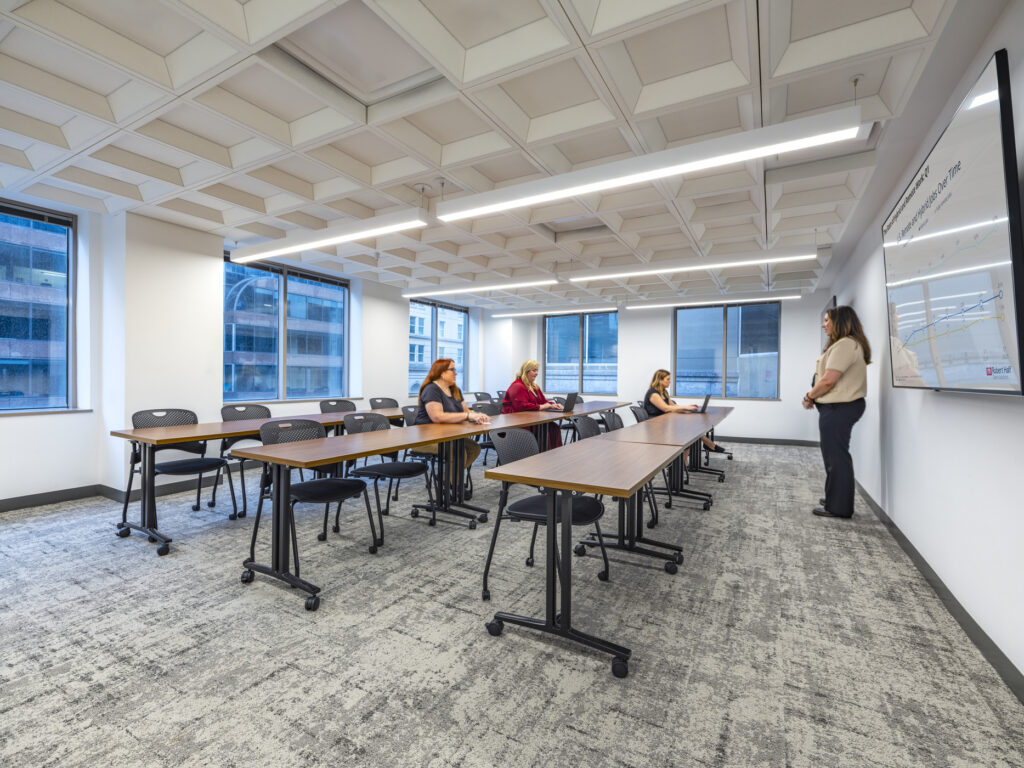 people in training room