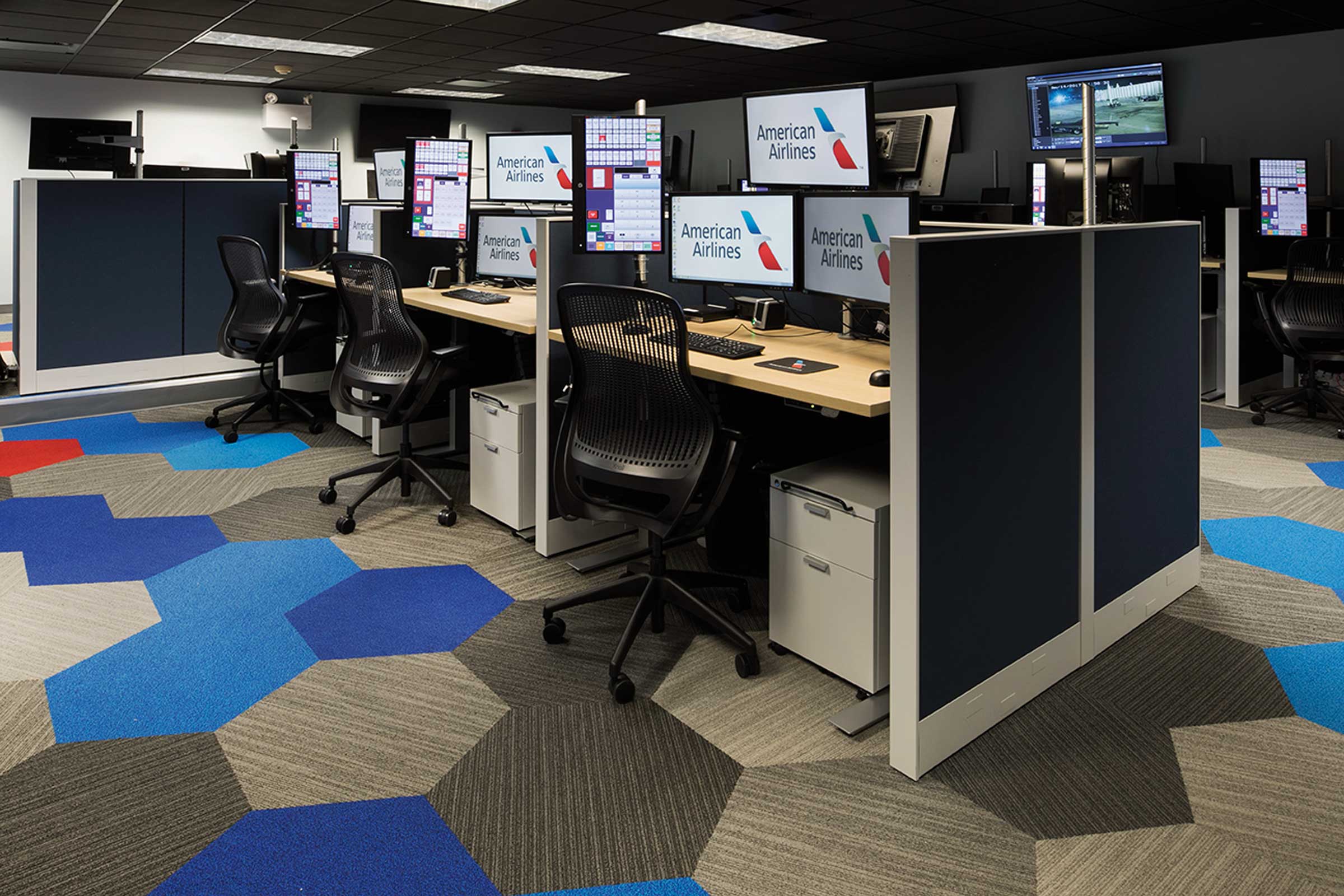 American Airlines hub control center