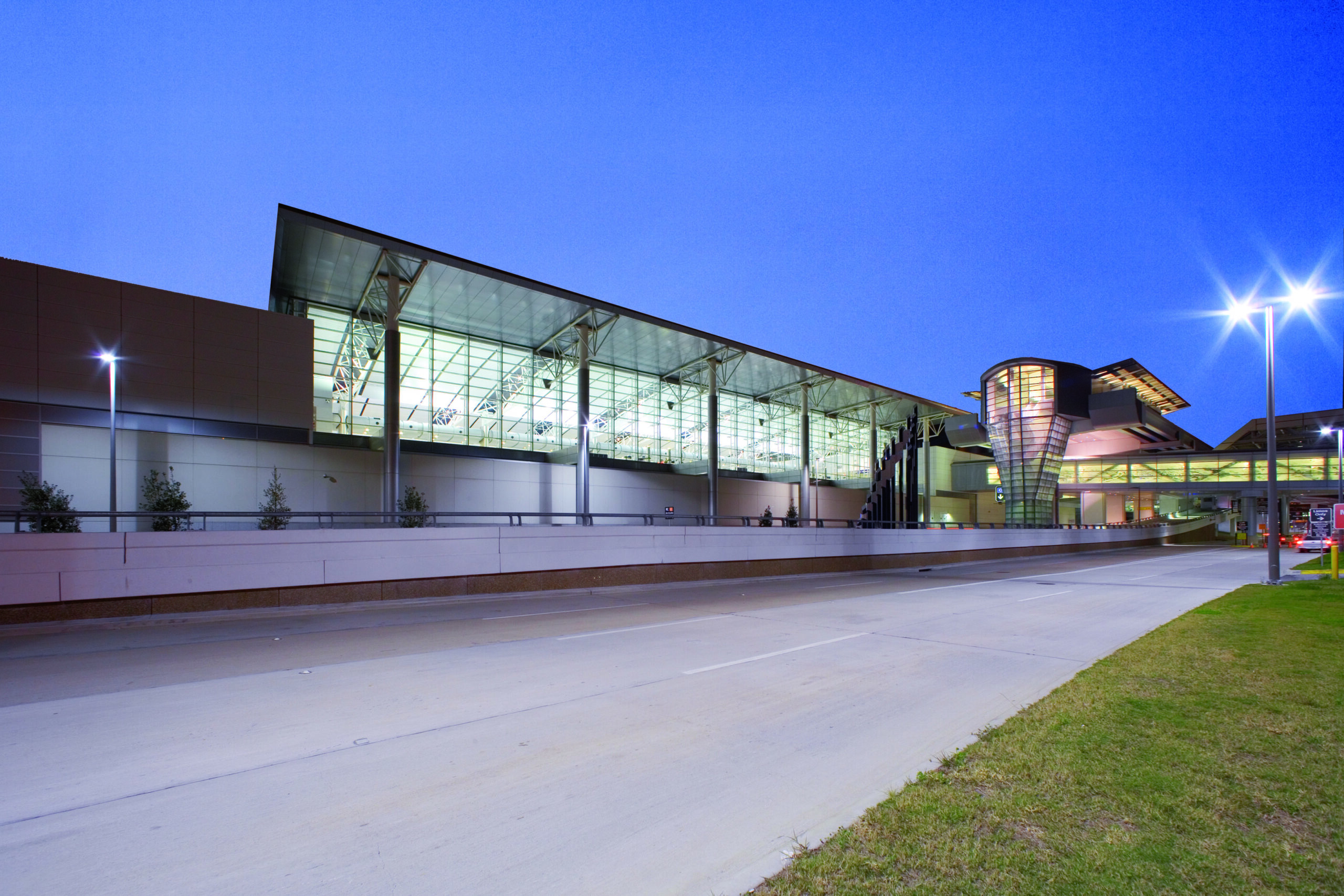 international arrivals building exterior