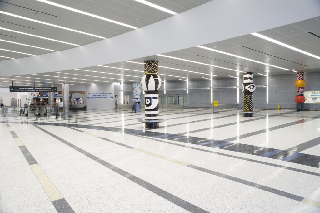 international arrivals building interior