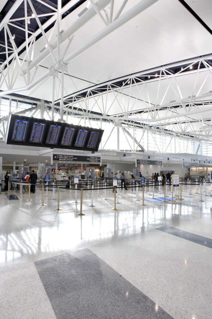 international arrivals interior