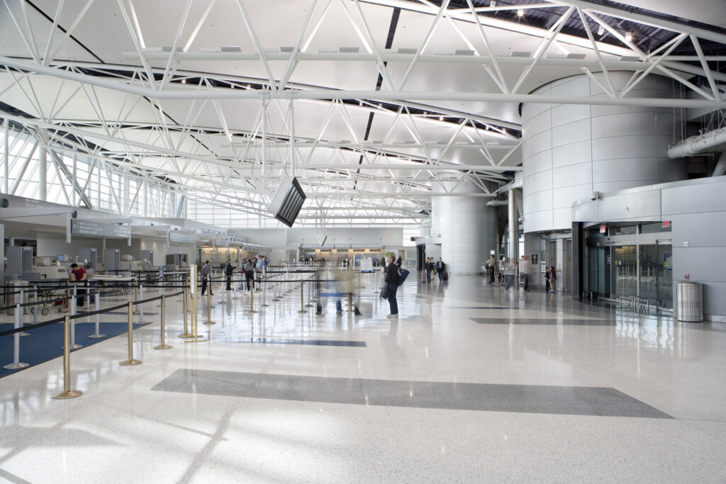 international arrivals interior