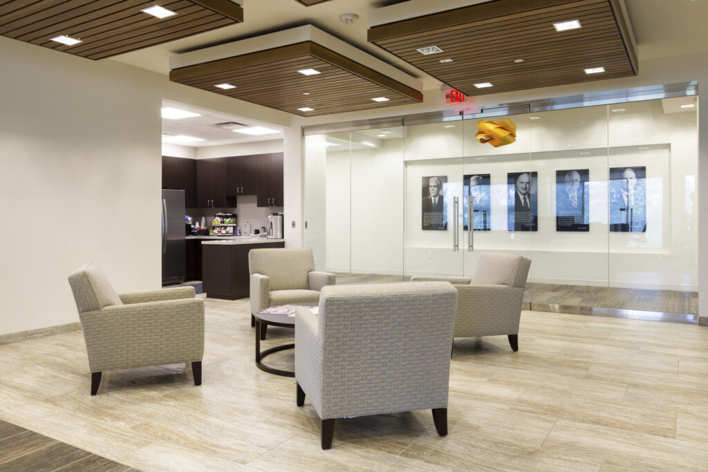 seating and break area