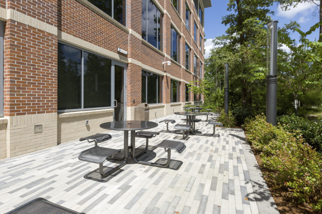 outdoor dining space