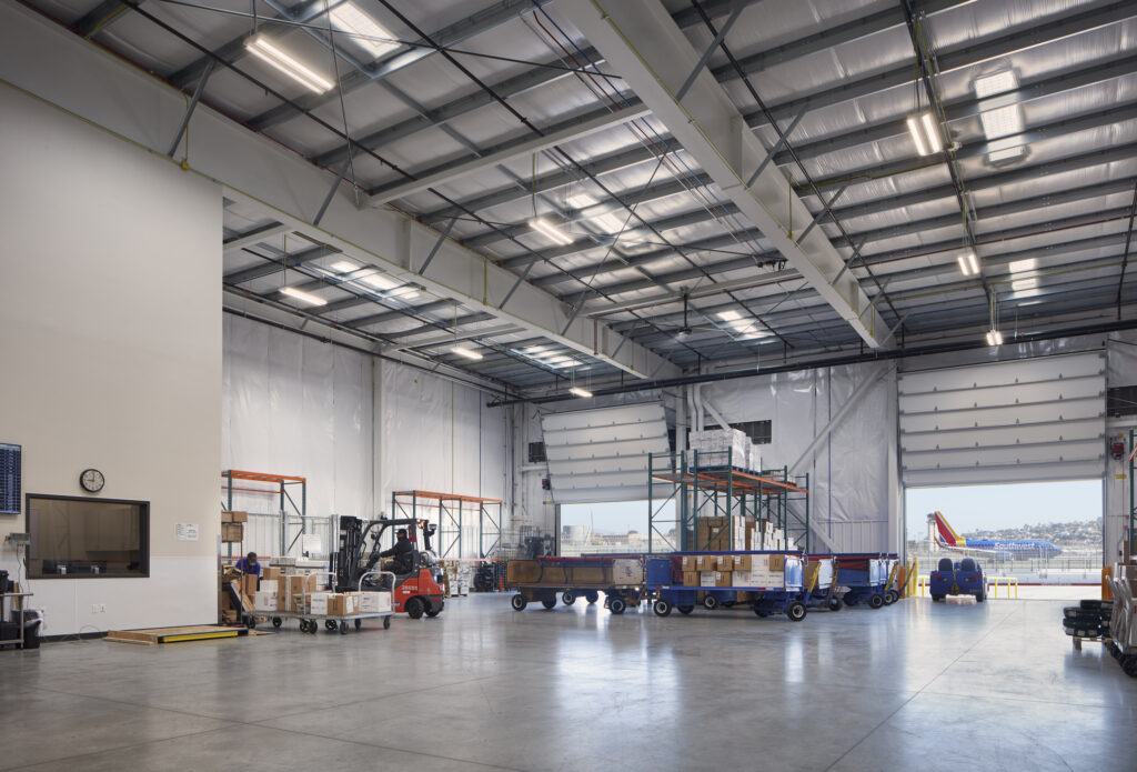 cargo storage area with doors