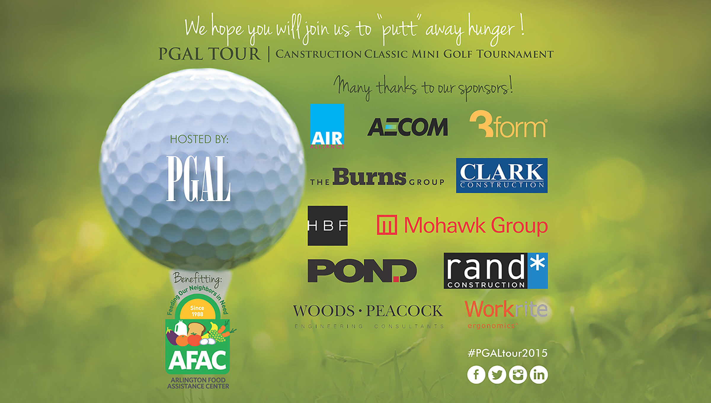 PGAL Hosts Mini Golf Tournament to Benefit Arlington Food Assistance Center