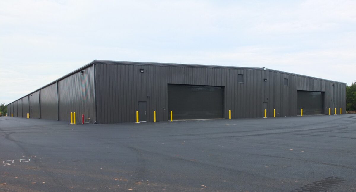 snow equipment storage facility exterior