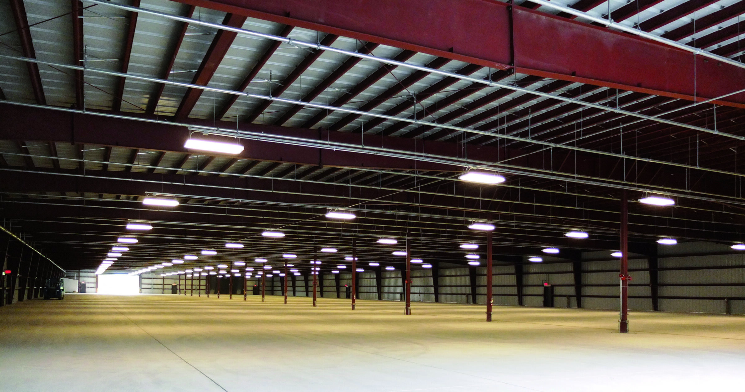 snow equipment storage facility interior