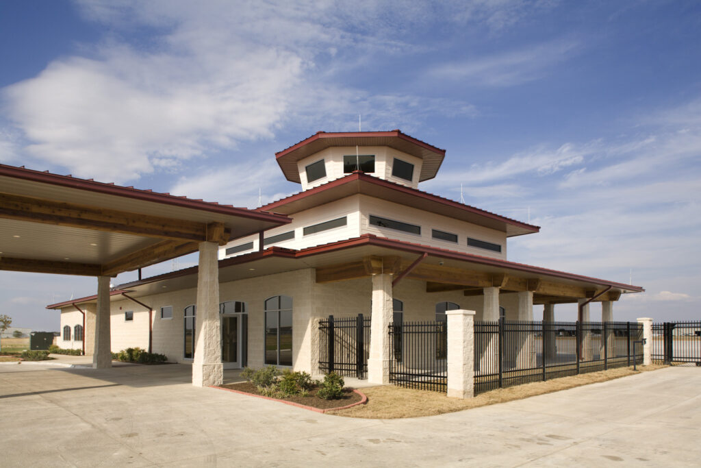 General Aviation Terminal at Terrell Municipal Airport exterior