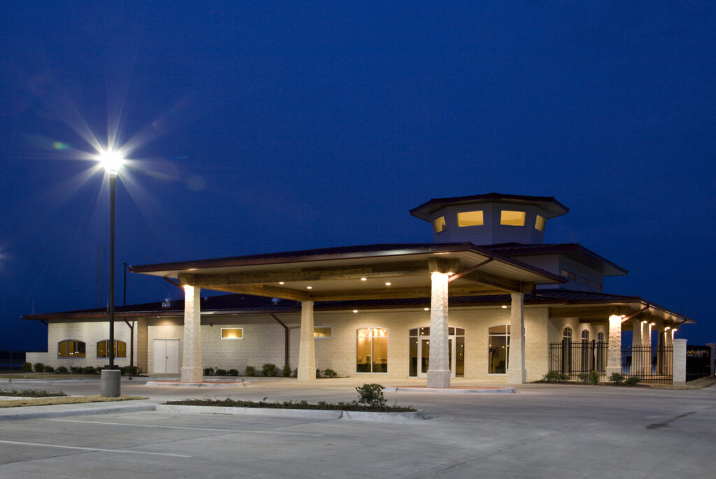 General Aviation Terminal at Terrell Municipal Airport exterior