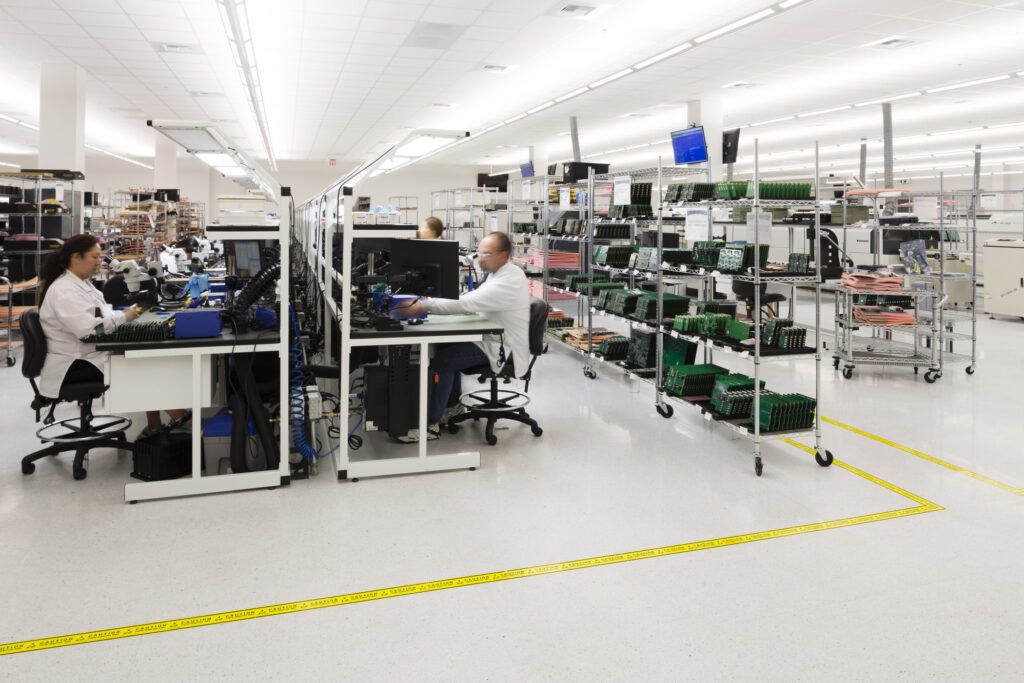 people working in a lab
