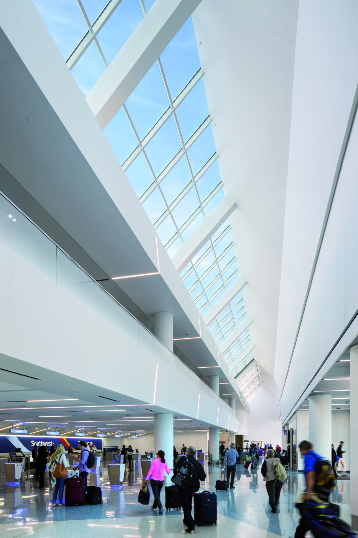 ticketing and baggage kiosks