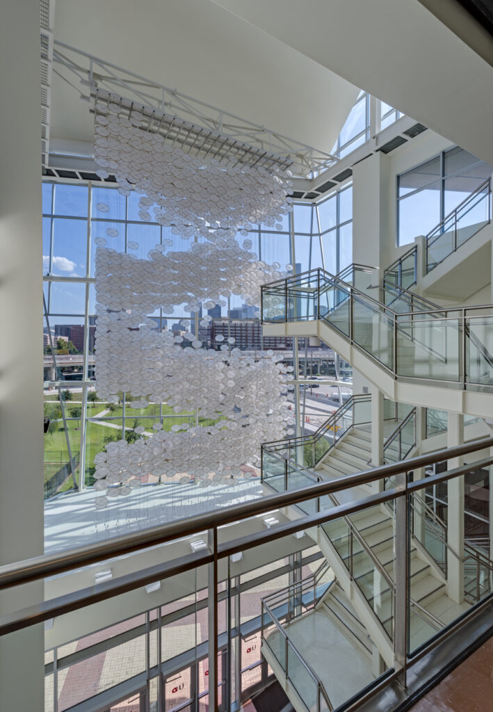 stairs and sculpture