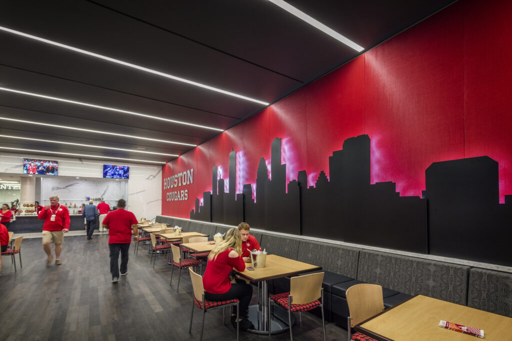 food service and dining area