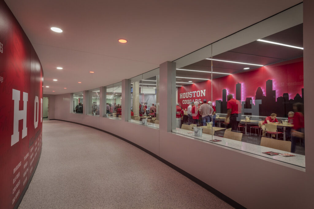 food service and dining area