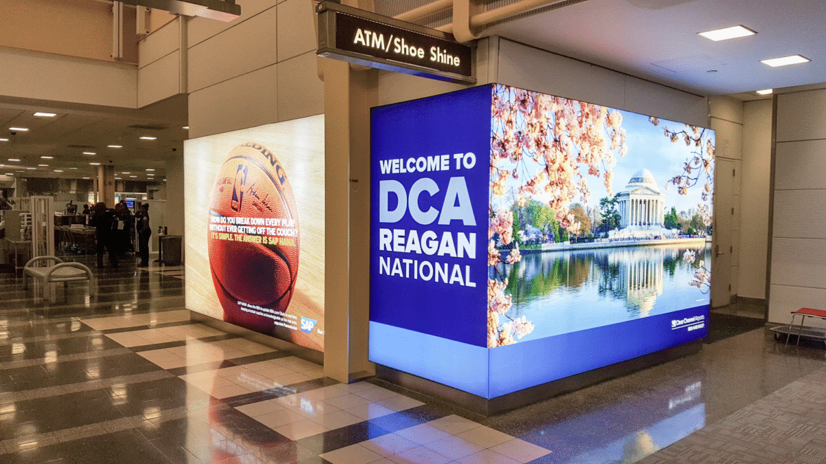 Terminal-Wide Advertising Fixture Program at Ronald Reagan Washington National Airport (DCA)
