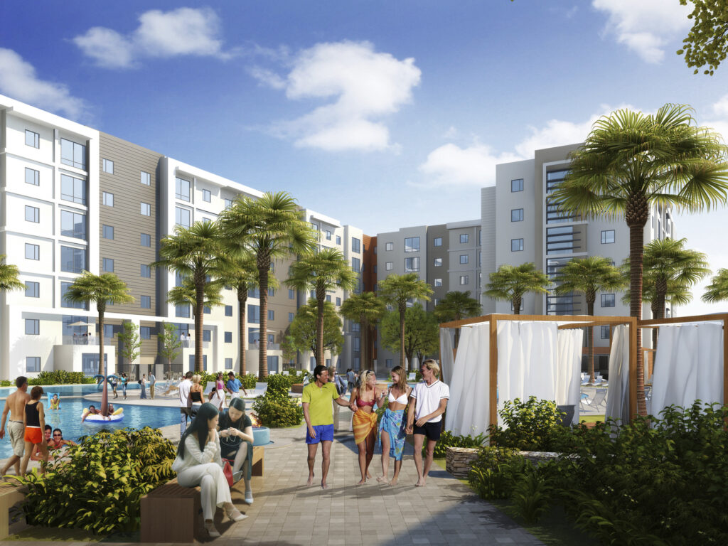 outdoor amenities rendering