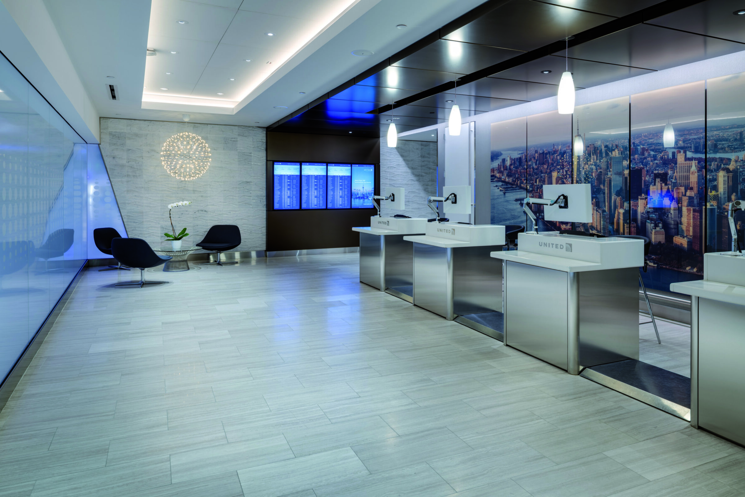 United Airlines Terminal C Global Services Lounge at Newark Liberty International Airport (EWR)