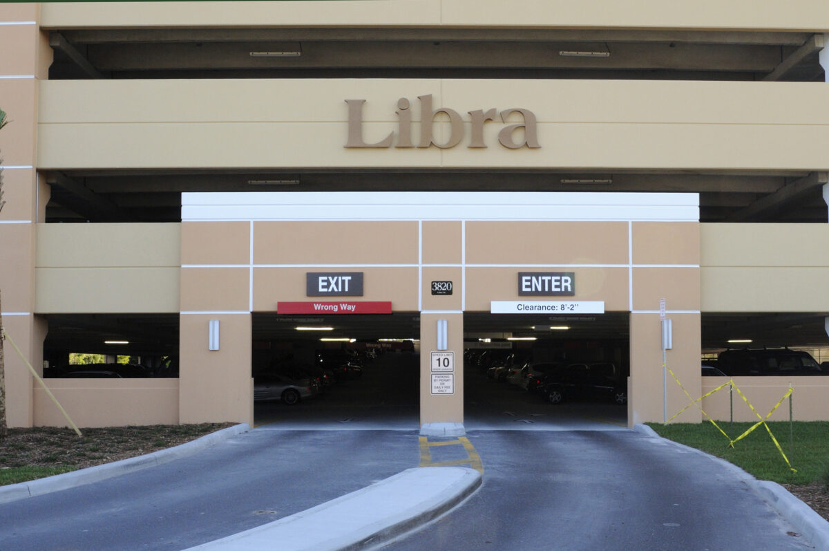 parking entrance/exit