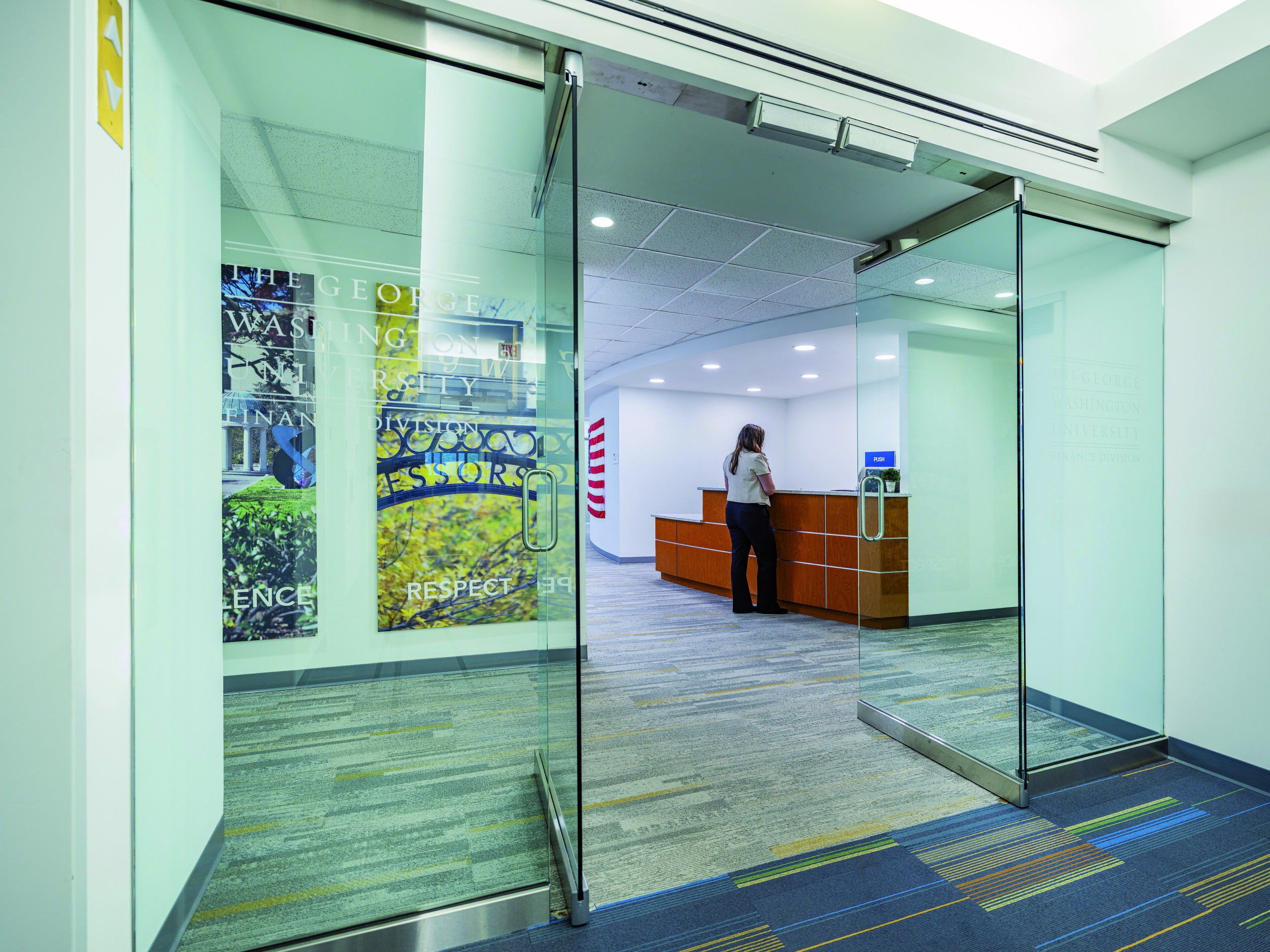 entrance and reception desk