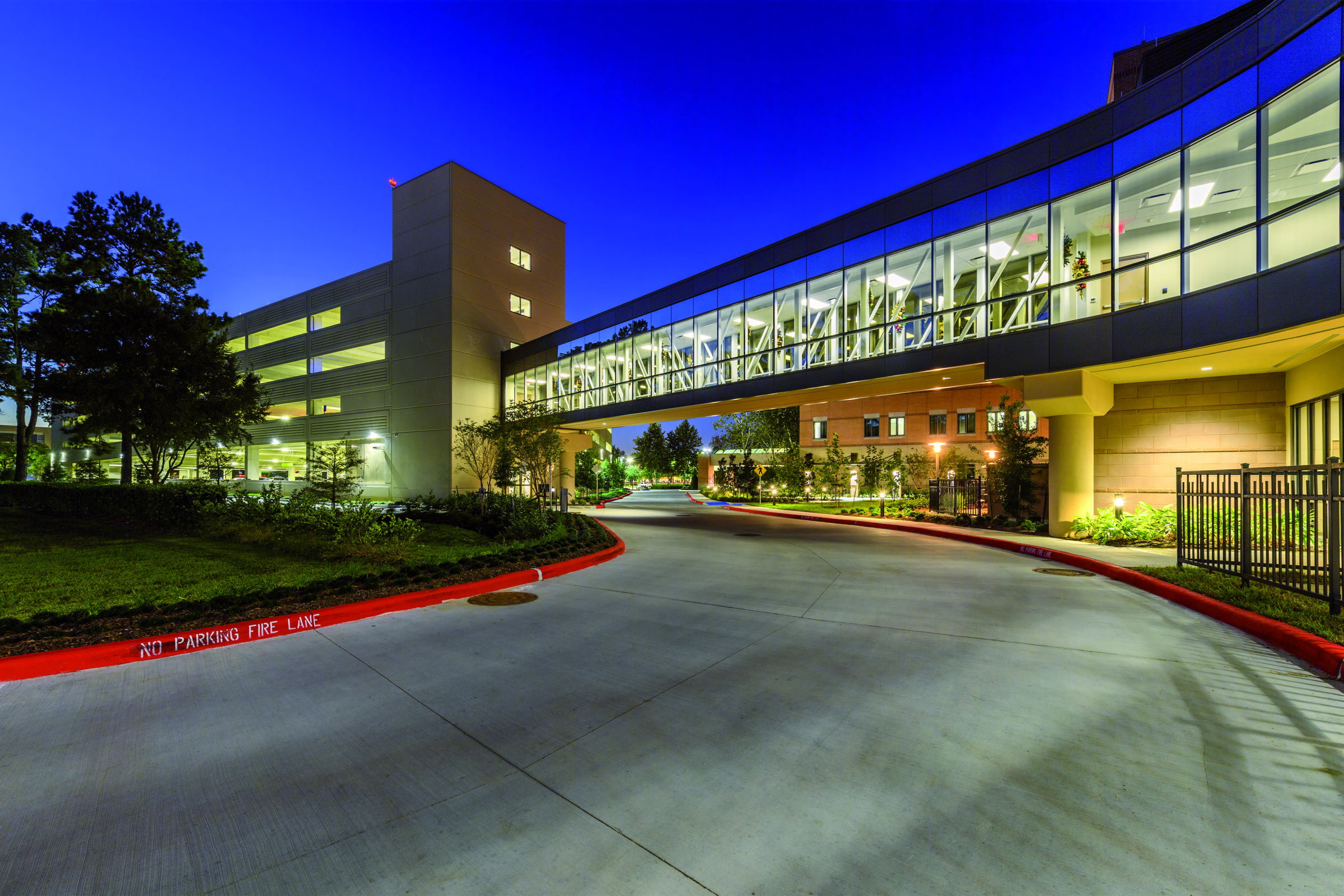 parking garage and connector