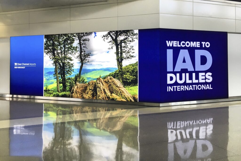 Terminal-Wide Advertising Fixture Program at Washington Dulles International Airport (IAD)
