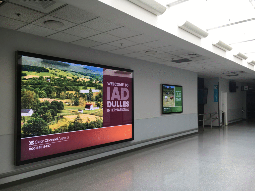 Terminal-Wide Advertising Fixture Program at Washington Dulles International Airport (IAD)