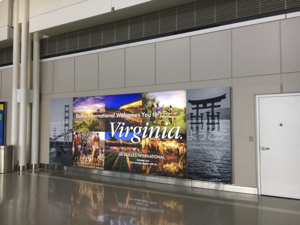 Terminal-Wide Advertising Fixture Program at Washington Dulles International Airport (IAD)